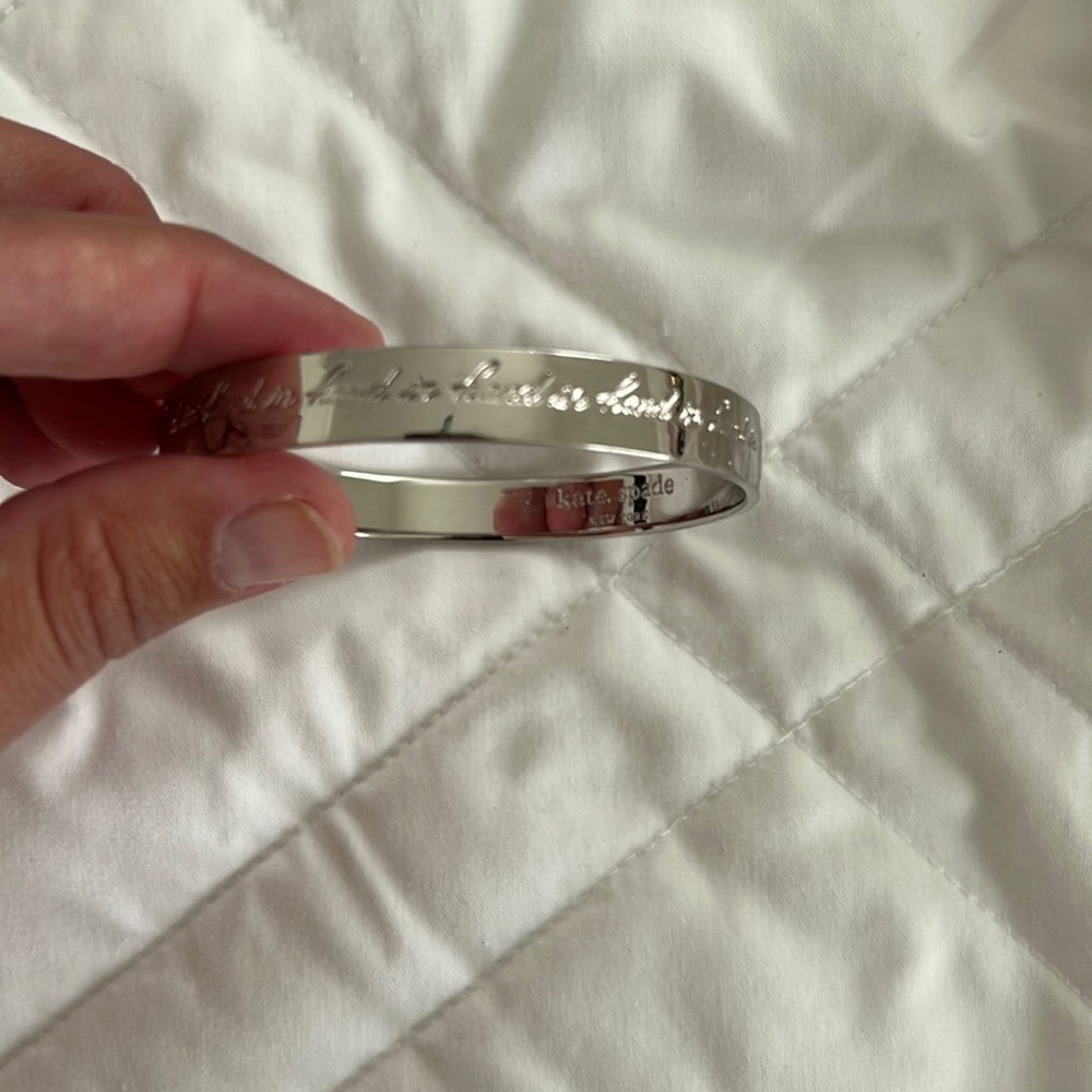 Kate Spade Silver Bangle “Hand in Hand”